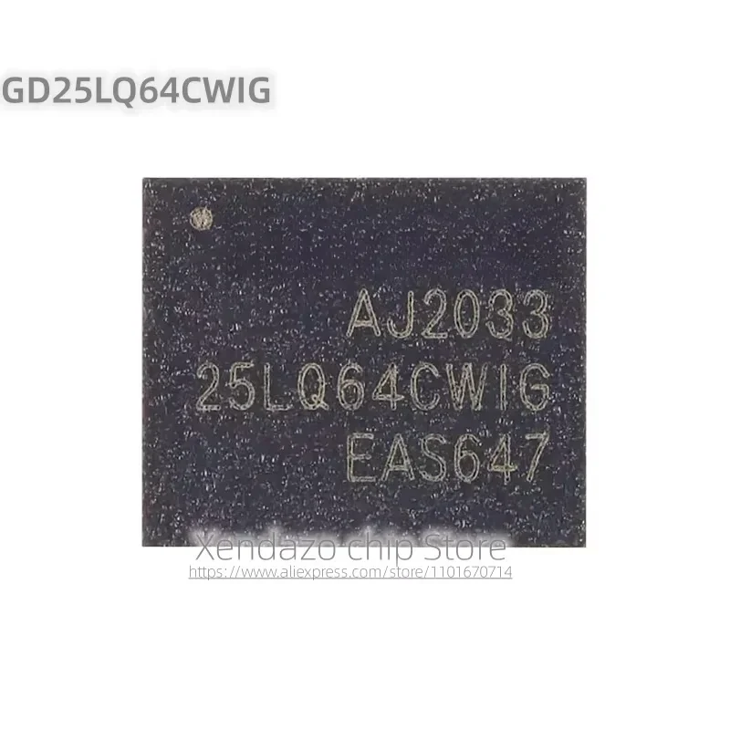 5pcs/lot GD25LQ64CWIG 25LQ64CWIG WSON-8 package Original genuine 64M bit 1.8V serial flash memory chip