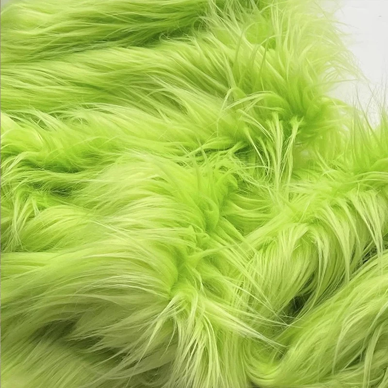 Faux Fur Fabric Square Artificial Fur Long Plush Fabric For DIY Chair Cushion Crafts Dolls Beard Christmas Decorations