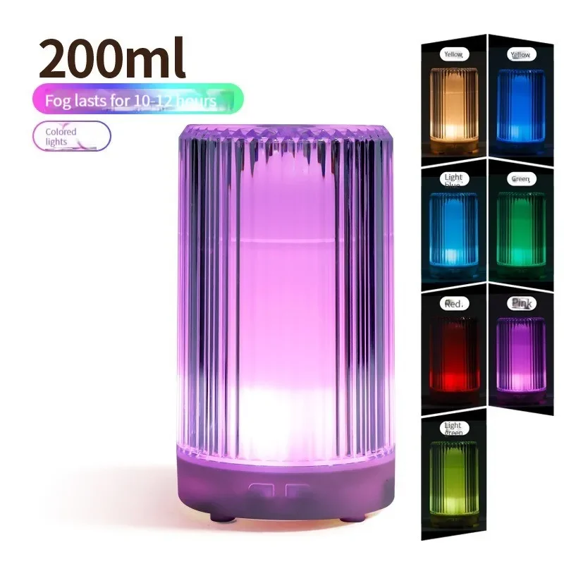 Новый тип офисный небольшой распылитель воздуха ночник увлажнитель настольная лампа кристаллический ультразвуковой увлажнитель распылитель