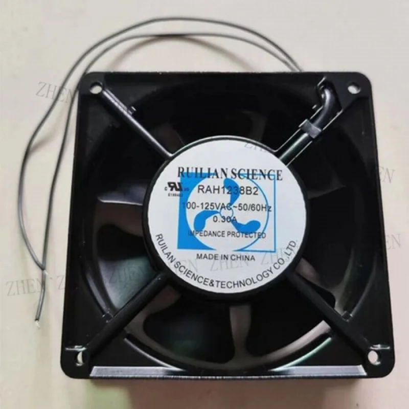 Y    1 pcs New FOR  RUILIAN SCIENCE RAH1238B2 AC 100V-125V 0.30A 2 Wire cooling fan # QW.