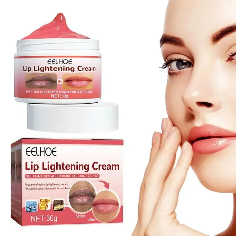 Crema para el cuidado de los labios, crema hidratante para eliminar los labios, nutre, ilumina y decolora los labios, blanqueador de líneas, antigrietas