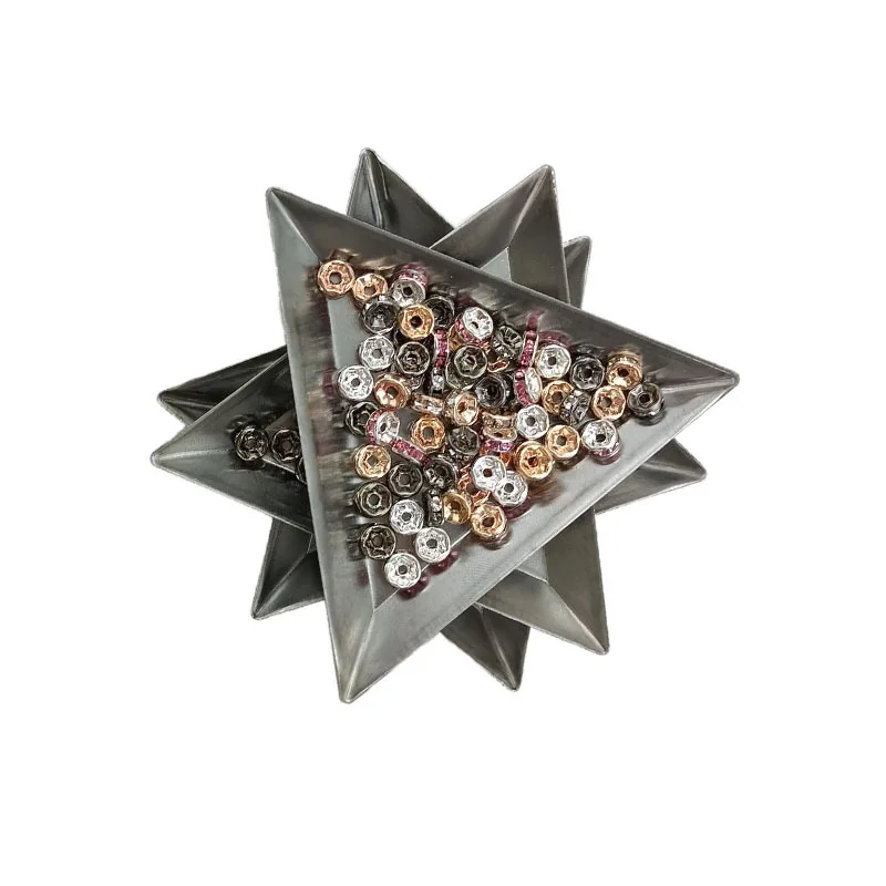 Jewelry classification Triangle plate Loose bead plate Nail art grafting tool DIY jewelry display Finishing summarizing plate