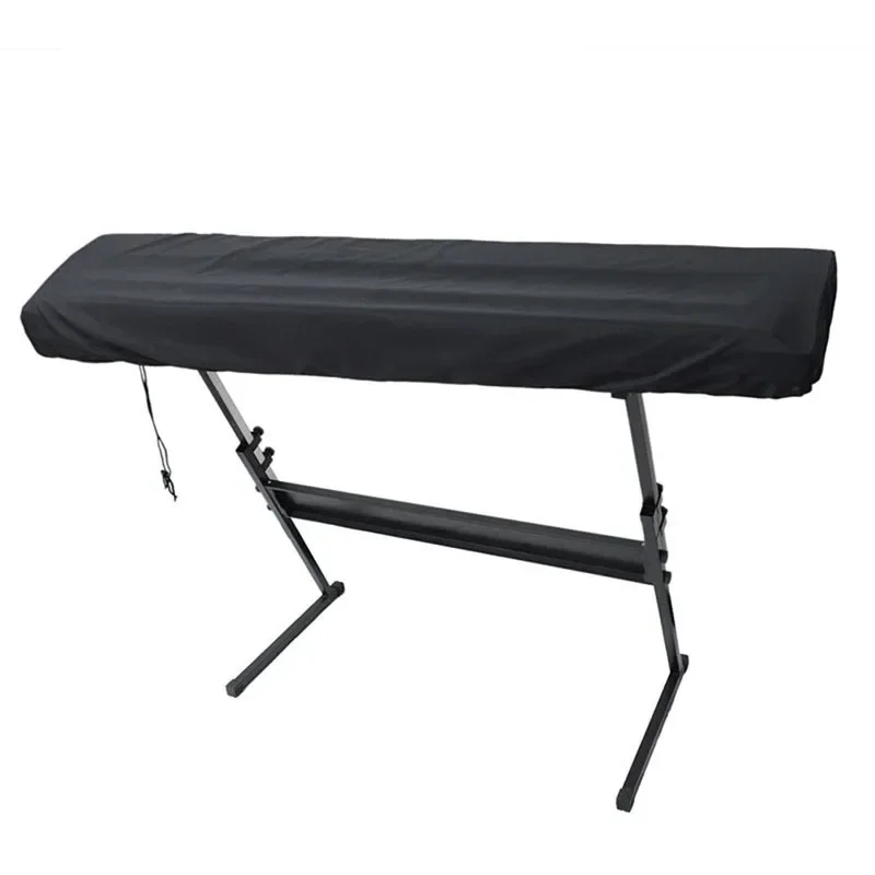 1PC Black Digital Electric Piano Cover 61/88 Keys Electronic Piano Dust Cover with Drawstring