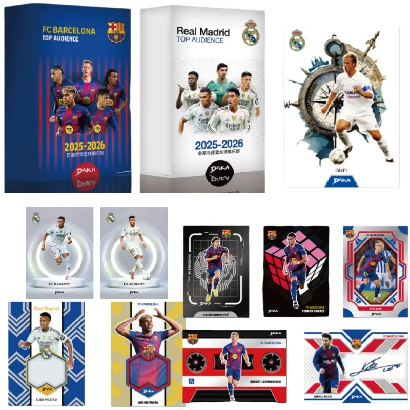 

DAKA24-25 Top Audience Series Soccer Star Cards Real Madrid CF Barcelona Autographed Limited Edition Refractor Card Sealed Box