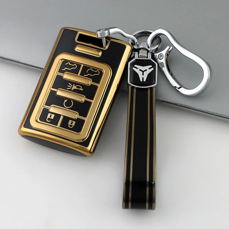 6 Buttons Car Key Case Cover Protector for Cadillac SRX ATS ELR XTS 2010 2011 2012 2013 2014 2015 Keyless Entry Remote Control