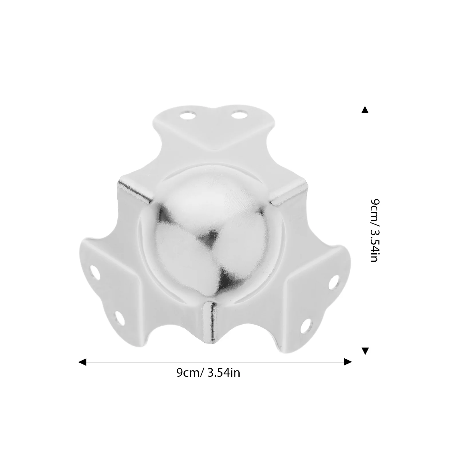 10 шт. хромированные металлические угловые ограждения, защитные края корпуса полета для сценического освещения, коробки для динамиков, шарообразный прямоугольный
