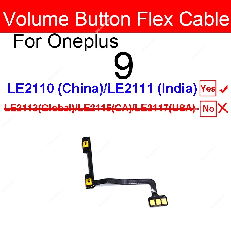 For Oneplus 1+ 9 9 Pro 9R 9RT On Off Power Volume Side Buttons Volume Power Keys Flex Ribbon Replacement image 5