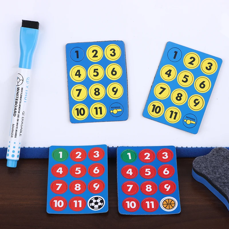 1 مجموعة استبدال المغناطيس كرة القدم كرة السلة التدريب مجلس تكتيكات أجزاء صغيرة فريق الرياضة الهدايا التذكارية أدوات استراتيجية تذكارية