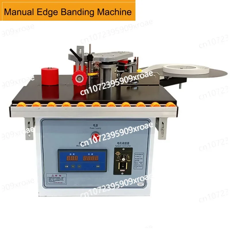 Manual Woodworking Edge Banding Machine 1200W Double Side Gluing Portable Edge Bander Automatic Belt Breaking 220V