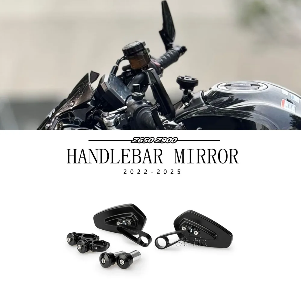 

Зеркала заднего вида на руль для мотоциклов Kawasaki Z650 Z900 2017-2025, антибликовые, на конец руля
