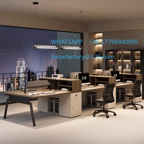 

Customizable staff office desk and chair combination