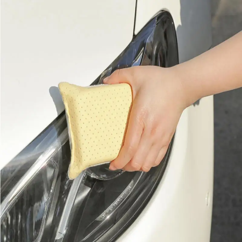 1/8pcs Car Wax Applicator Pads Microfibre Polishing Sponges Soft Auto Detailing Waxing Sponge Cleaning Foam Car Paint Care Pad