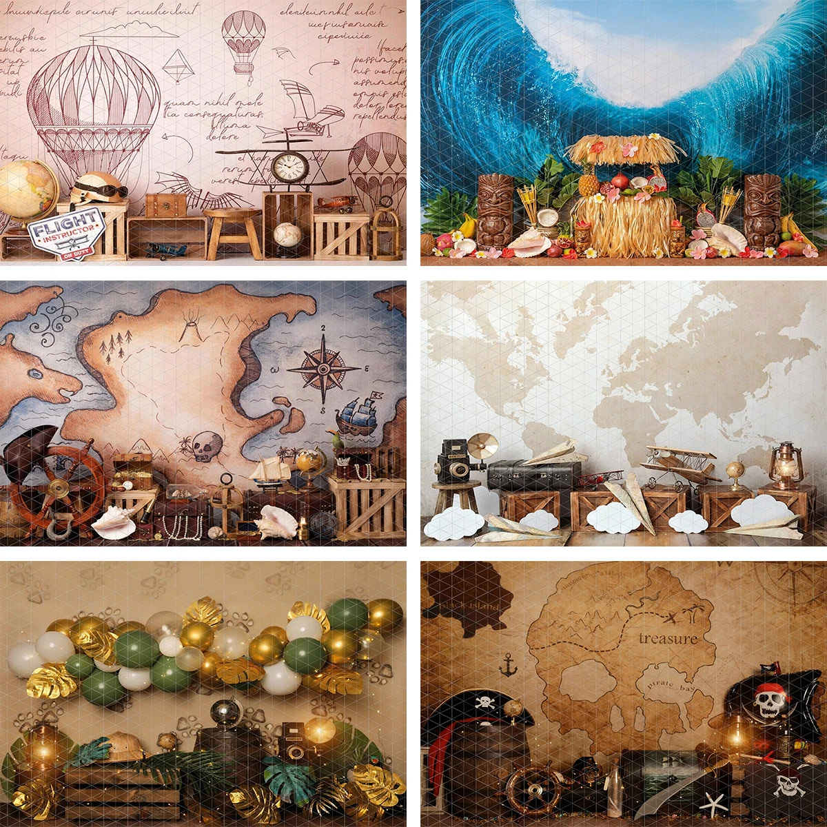 Escenarios de Aventura: Mapas de Patoune, Pirate Bay, Vern Jules, Tiki Tiki