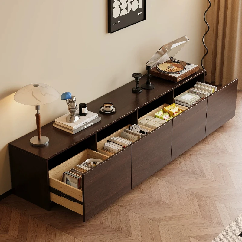 Shelves Drawer Tv Stand Base Storage Side Tables Vintage Tv Cabinets Fluted Floral Muebles Para Salas Furniture Living Room