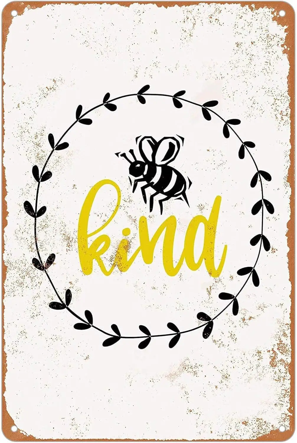 Metal Tin Signs Vintage Bee Kind Sgin Farmhouse House Home Kitchen Wall Decor Poster 8 x 12 inches sign
