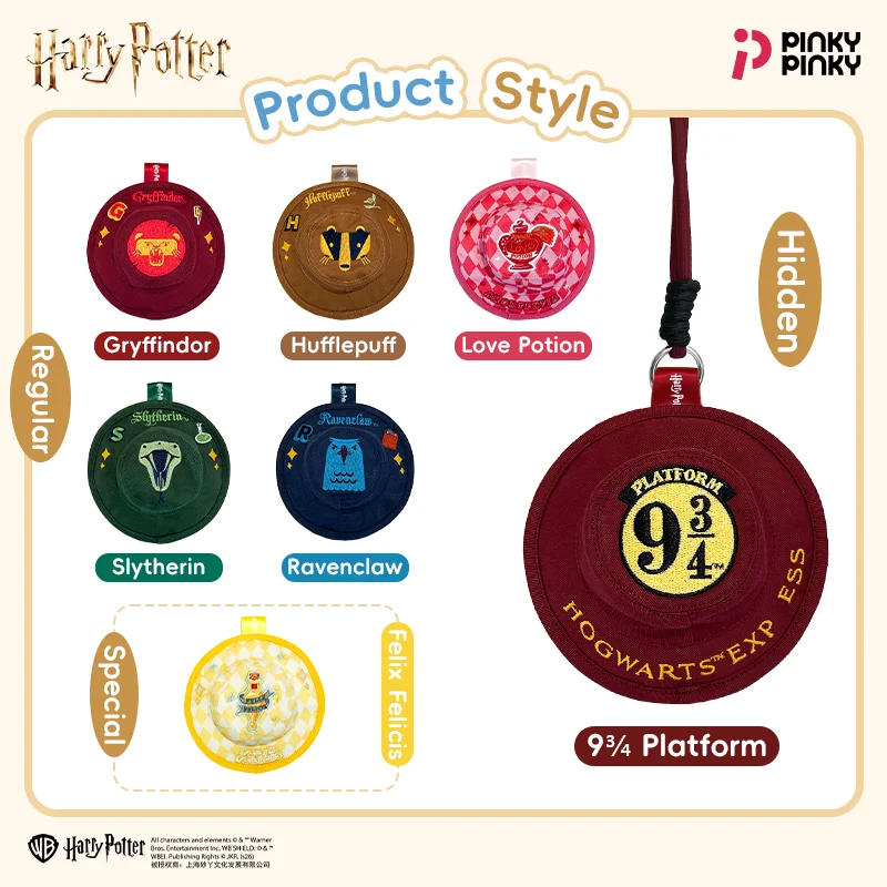 Pinky Harry Potter Bag Charm Blind Box Earphone Pouch Coin Purse Random 1Pc for Christmas Halloween Birthday Gift for Girls view 5