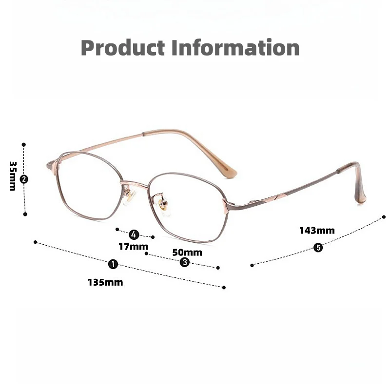 F·DRACON Ultra Light Titanium Eyeglass Frame Retro Oval Women's Eyeglass Frame Anti Blue Light Optical Prescription Frame 7001