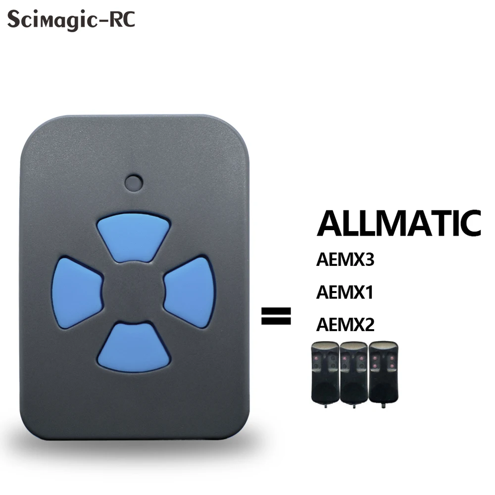 Command ALLMATIC AEMX3 AEMX2 AEMX1433MHz Remote Control Fixed Code Universal Key Hand Transmitter Duplicator 433.92mhz