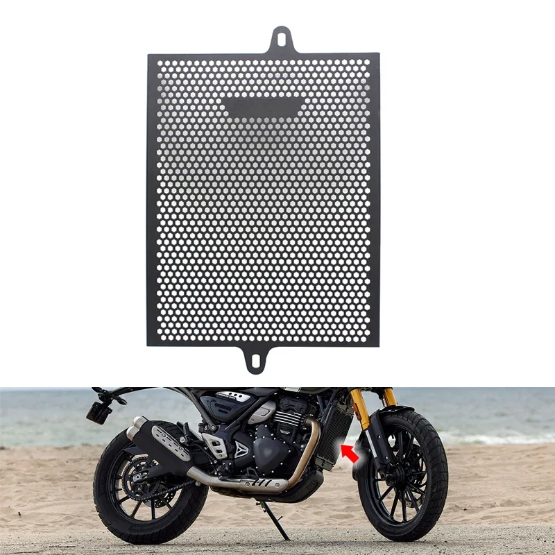 

Motorcycle Radiator Grille Guard Grill Cover Protector Fit For Scrambler 400 X Speed 400 Scrambler400 X Speed400 2024 2025