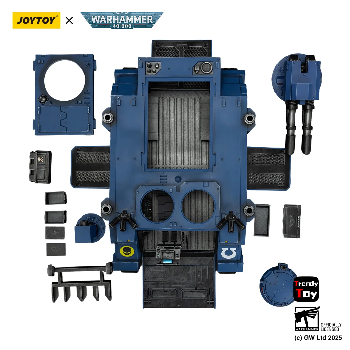 【Prevendita】JOYTOY Warhammer 40K Ultramarines Razorback con Twin Lascannon 1/18 Action Figure Toys