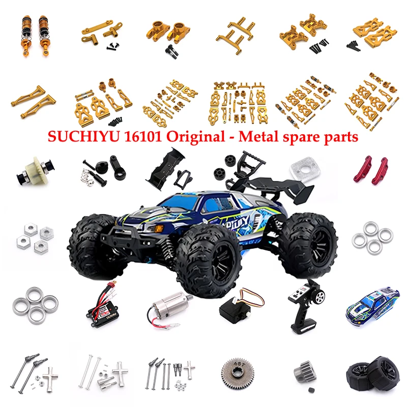 SCY-eje Transmisión Engranaje Motor Sin Escobillas, Piezas Metal Actualización Coche RC, Piezas Originales 16101 16102 16103