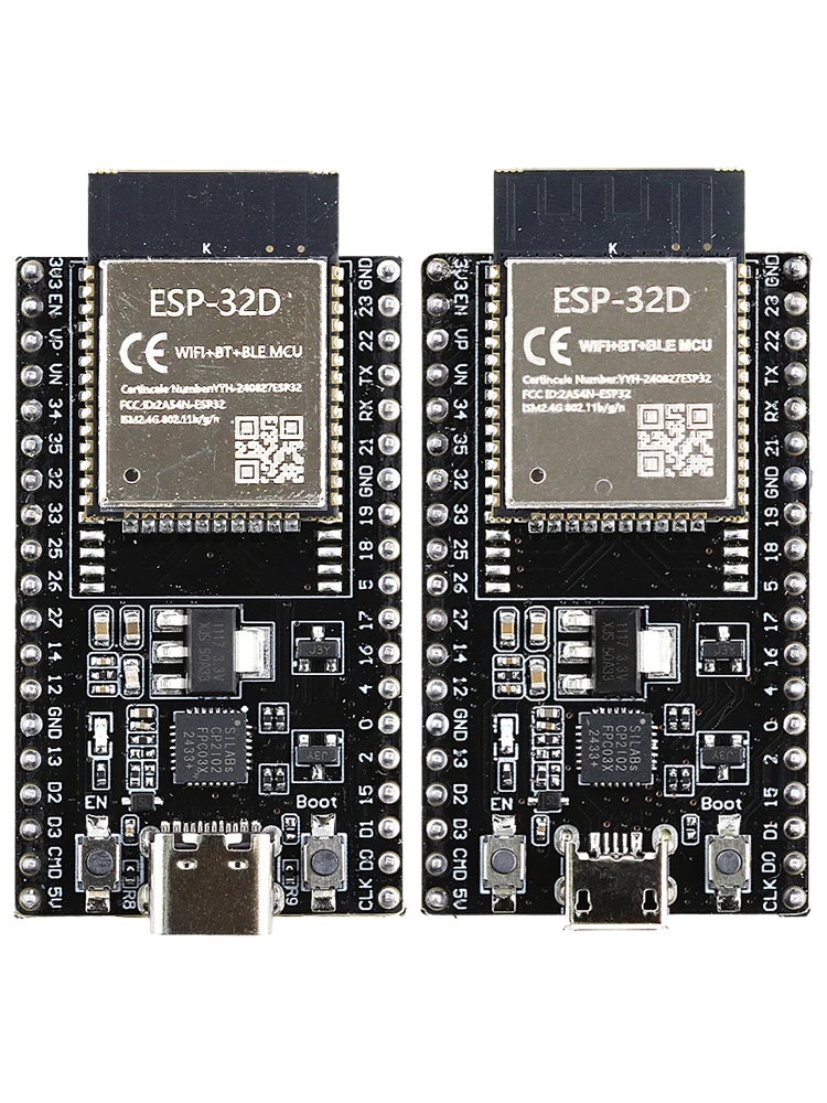 ESP32-Entwicklungsplatine mit GPIO-Erweiterungsplatinen-Kit ESP32-32D BT WLAN-Modul 38PIN CP2102 ESP32-DevKitC USB Typ-C