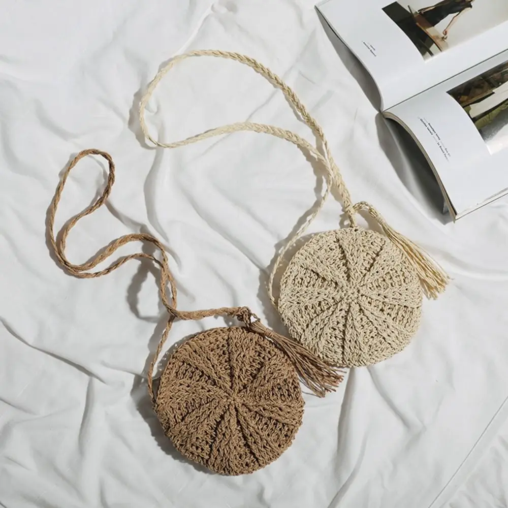 

Bag Paper Rope Purse Wallets Large Capacity Coin Purse Straw Weave Small Beach Bag Crossbody Bags Women Handbags Shoulder Bags