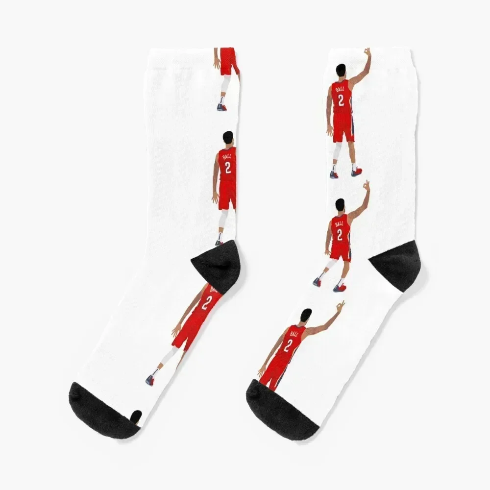 Lonzo Ball Socks christmas gift shoes Climbing anti-slip Socks Women Men's