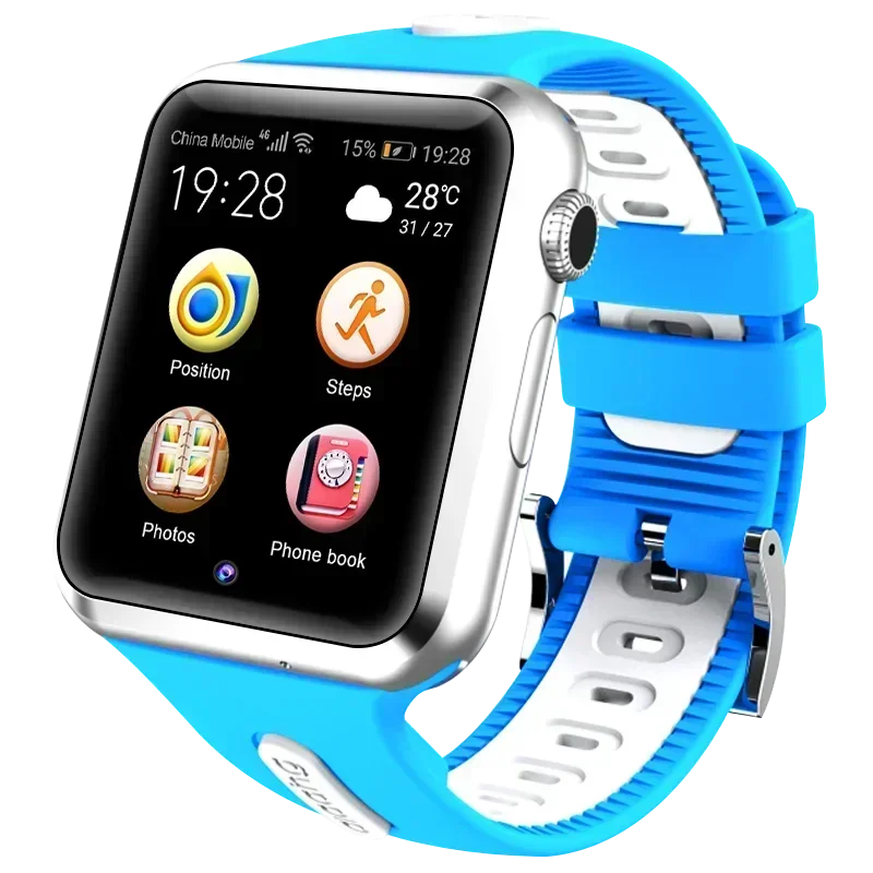 Smart GPS Tracer Location Bluetooth Watch with Camera Pedometer Remote Monitor Touch Screen Phone Wristwatch for Kids Student