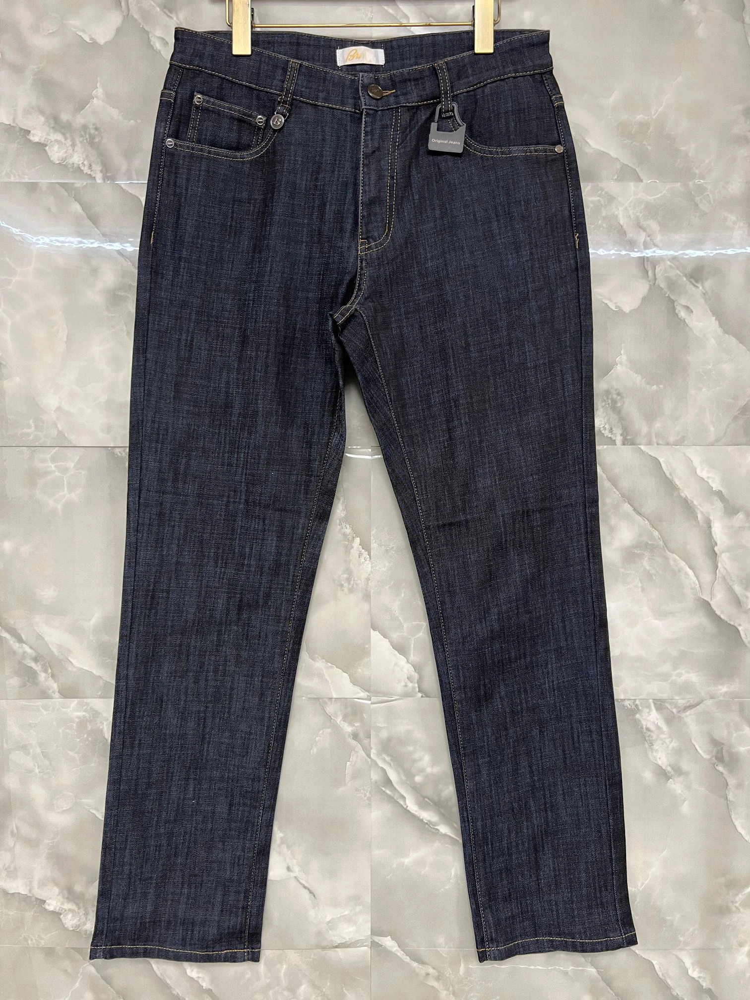 BLLIYOSS BILLIONAIRE Jeans Thin Cotton Men 2026 Autumn Winter New Casual Embroidery breathable outdoors Big size 30-40 Pants