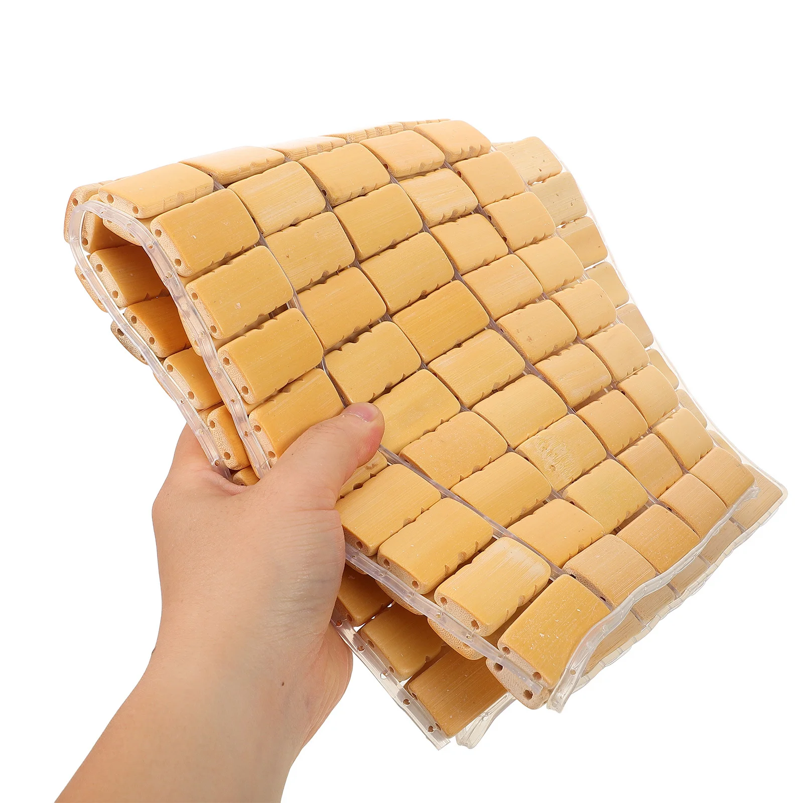 

Cool Bamboo Chair Cushion Seat Pad for Summer Car Office Breathable Comfort Support Small Seat Cushion