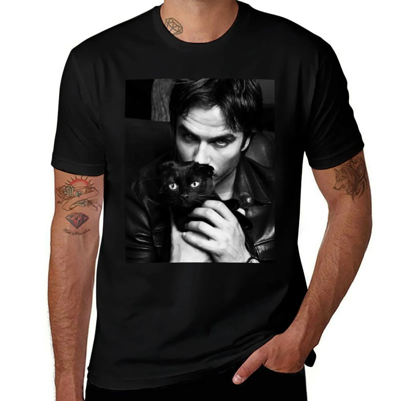 

Ian somerhalder T-Shirt Fashion Letter Print T-Shirt