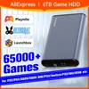 Tragbare externe 6T HDD Hyper Base Mix Launchbox & Playnite & Retrobat mit über 65000 Spielen für PS5/PS4/XBOX/PS3/PS2/Switch/Wii/SS 1
