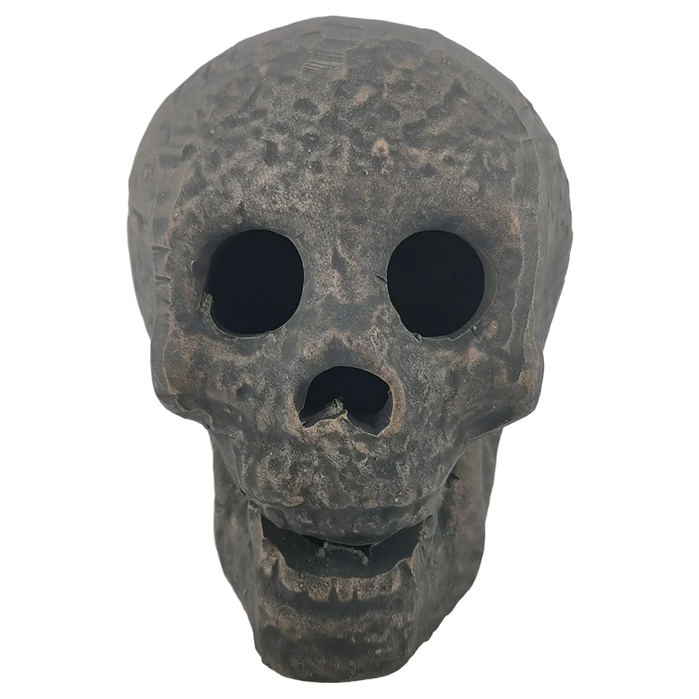 Halloween Skull Sculpture Horror Atmosphere Stove Skull Fireproof Flame Retardant Reusable Party Haunted House Decoration