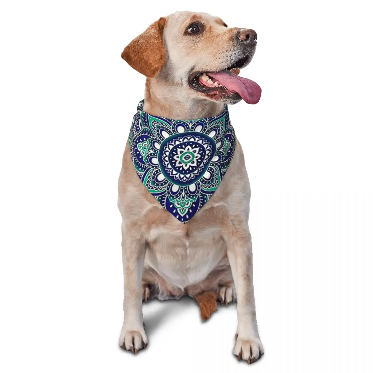 Mandala Hippie Bohemian Pet Bandana Boho Bufandas para mascotas Baberos triangulares suaves para perros y gatos