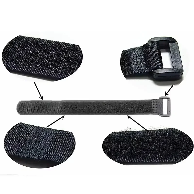 10pcs Cable Ties Reusable Self Adhesive 15mm - 700mm Hook Loop Bundle Fastener Nylon Strap Reverse Buckle Line Wire Organizer
