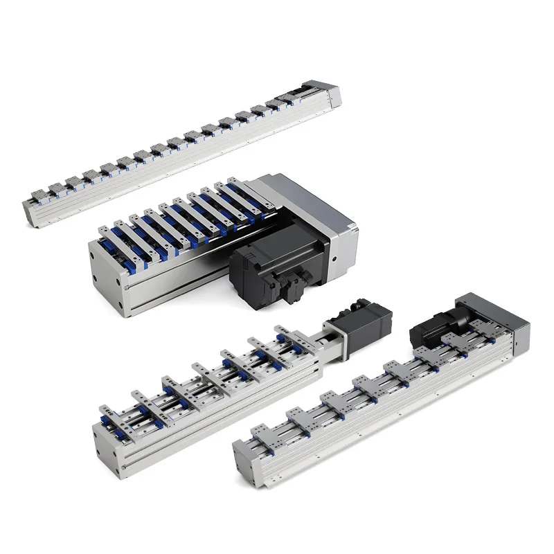 Equidistant module PT loading and unloading automatic grabbing multi-head pendulum miniature variable-distance sliding table