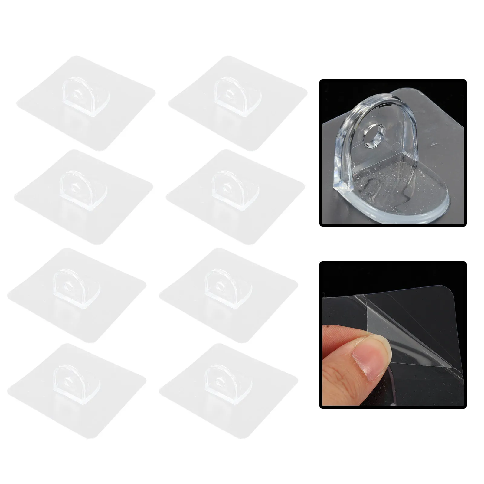 8Pcs Lightweight Portable Pet Fence Anti-Slip Retainer Self-Adhesive Acrylic Cage Fixator for Secure Kennel Floor Mounting