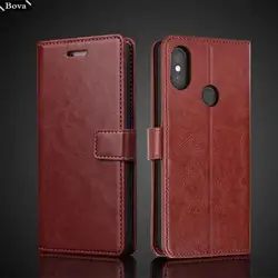 Card Holder Cover Case for Xiaomi Redmi Note 5 Pro Pu Leather Flip Cover Retro Wallet Phone Case Business Fundas Coque