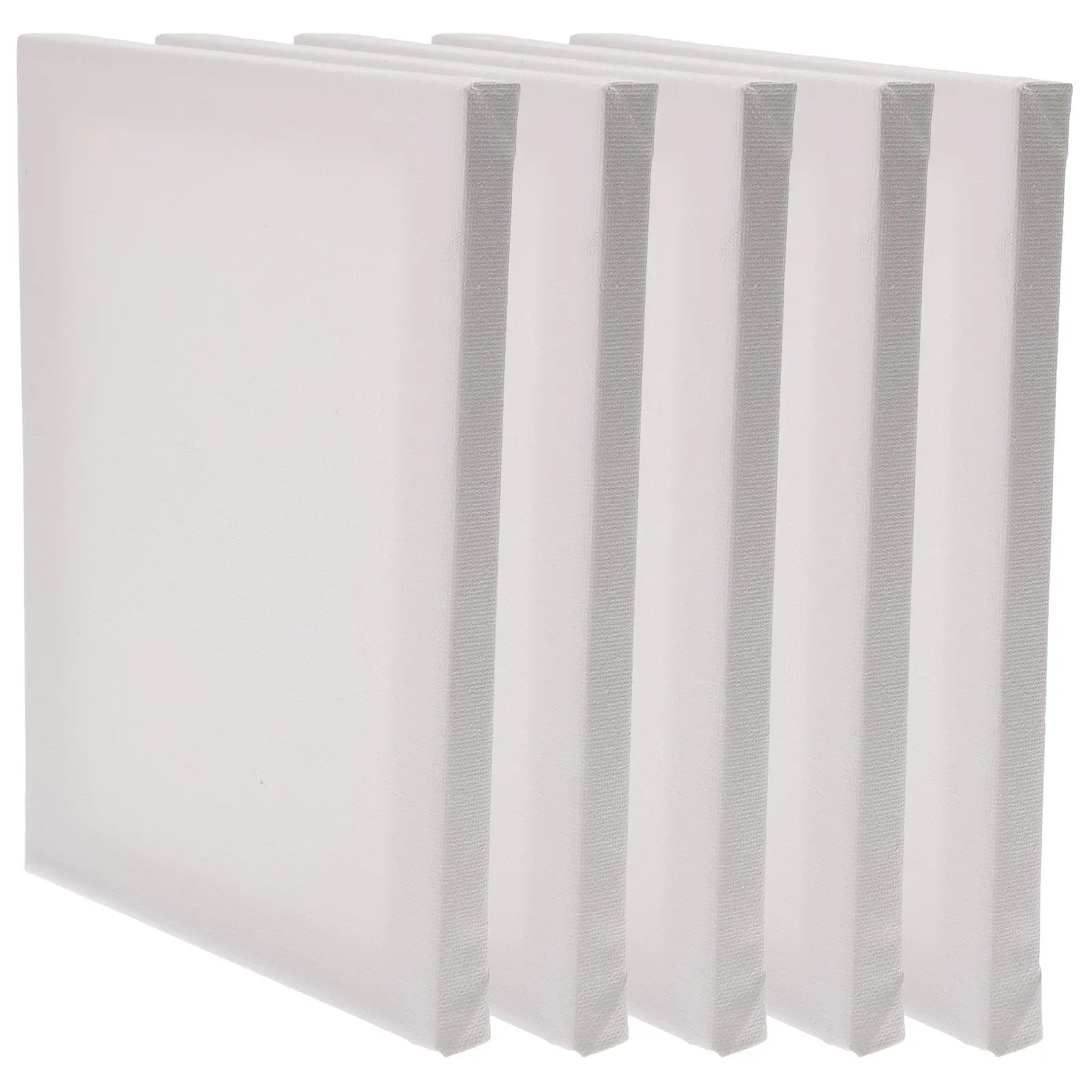 

5 Pcs Cotton Linen Canvas Blank Oil Painting Frame Stretched Wood Support Lightweight Portable Painting Canvas Set Canvases For