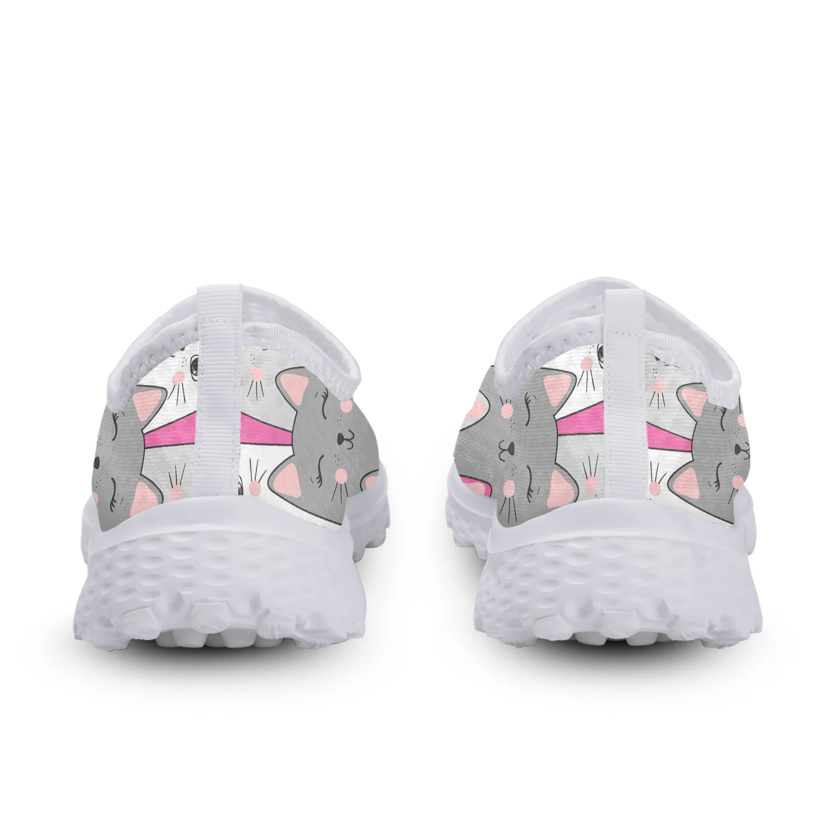 INSTANTARTS disegni di marca scarpe a rete per donna senza soluzione di continuità kawaii Cartoon Cat stampa 3D Sneaker leggera ragazza Zapatos De