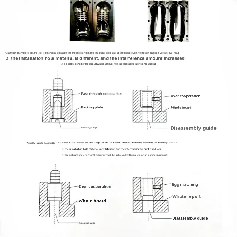 1pcs C1b C1h High-precision Straight Guide Post Guide Sleeve Bottle Blowing Mold Guide Post Positioning Column Mold Interlocks