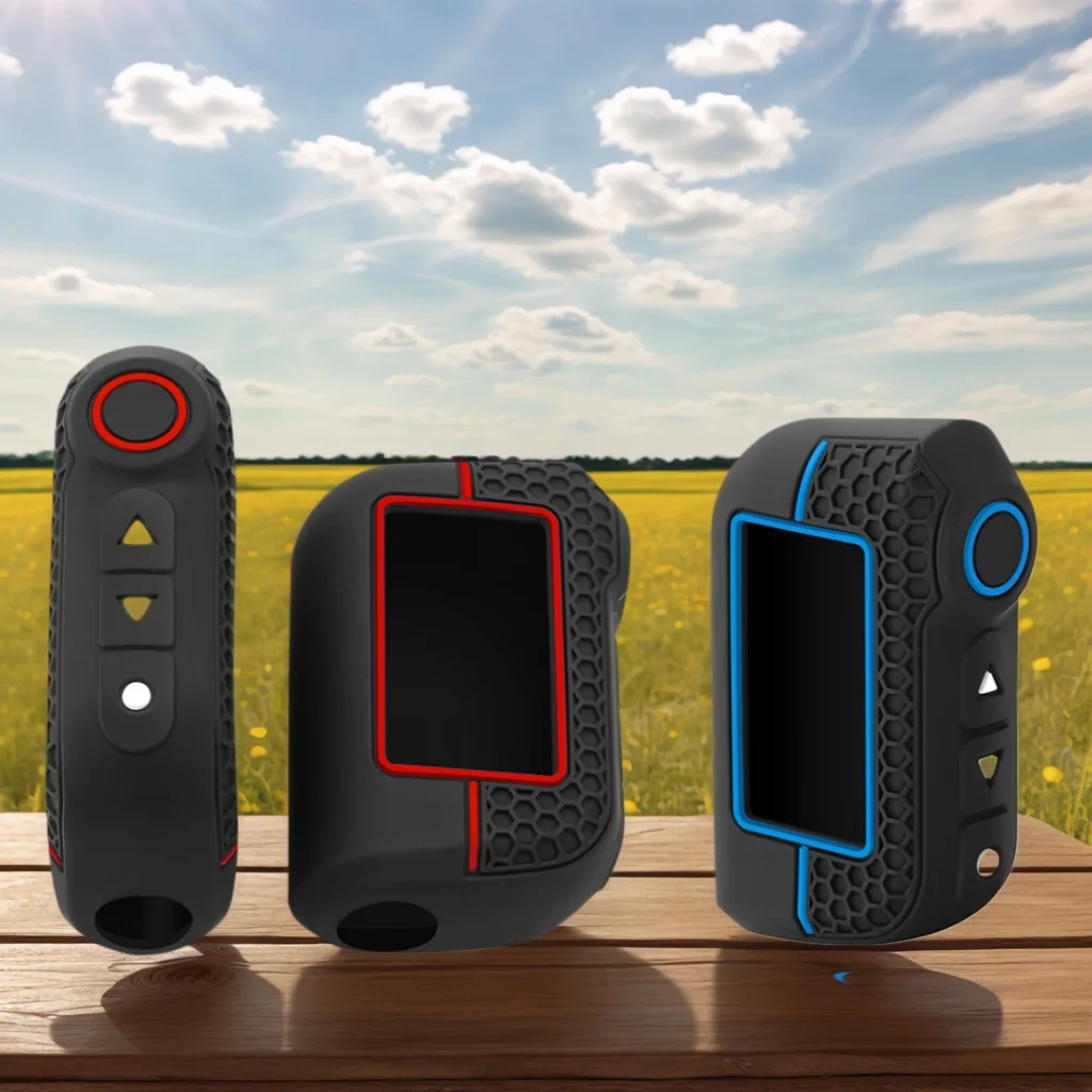 NEW Silicone Car Key Case Cover Shell Fob For Starline A93 Russian Version Two Way Car Alarm LCD Remote Controller Keychain