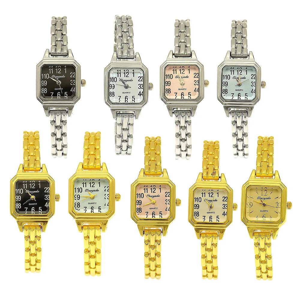 9 шт. смешанные модные золотые винтажные часы для женщин, роскошные элегантные кварцевые часы, женские браслеты, повседневные наручные часы Reloj Mujer