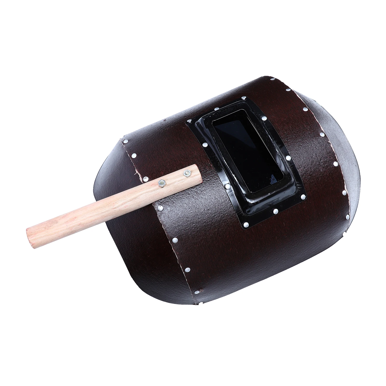 

Reusable Welding Mask Electric Soldering Face Protection Durable H held Hood Hat Wood Steel Flame Retardant High Strength