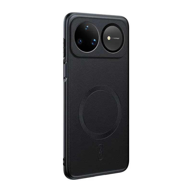 Für Huawei Nova 16 Ultra: Magnetische Lederhülle mit Schutzfunktion, Anti-Fingerabdruck, rutschfest, aus PC+TPU. – Detail 2