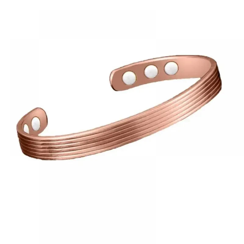 Jewelry Health Care Anti Arthritis Rheumatism Pain Relief Bio Magnetic Copper Color Bracelets Bangles for Women