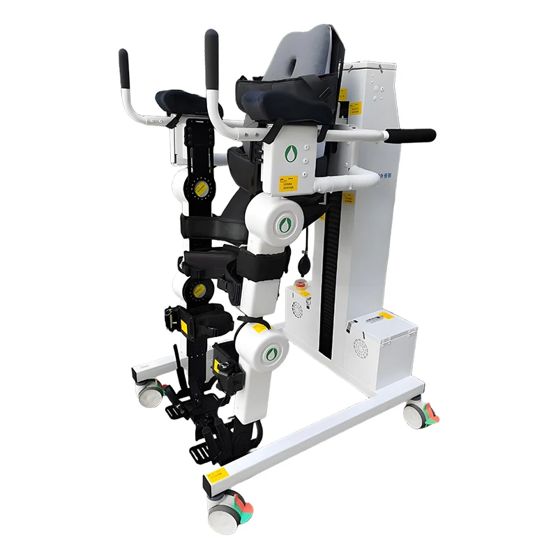 Smart Exoskeleton Gait Training Robot 4-Wheel Rollator for Indoor Walking Rehabilitation Training Equipment for the Disabled