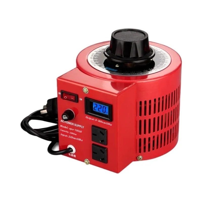 220V Variac Variable Transformer Voltage Regulator Single-phase Adjustable 0-300V AC Regulating Power Supply