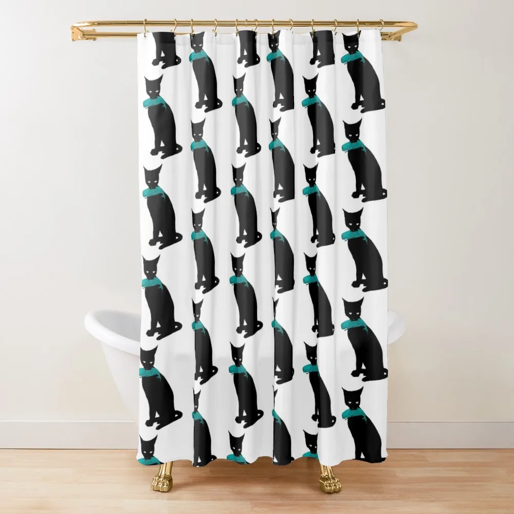 

Andy Warhol - Cat eating a whale Shower Curtain For Bathrooms Elegant Bathroom Curtain